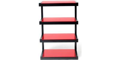 Norstone Esse Hifi audio meubel zwart rood - thumbnail