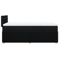 Boxspring met matras stof zwart 100x200 cm - thumbnail