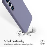 Accezz Liquid Silicone Backcover met MagSafe voor Samsung Galaxy S25 Plus Telefoonhoesje Grijs - thumbnail