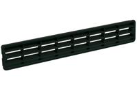 Nedco plintrooster - 458x75mm - zwart - kunststof - thumbnail