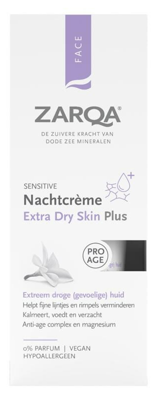 Zarqa Sensitive Nachtcrème Extra Dry Skin Plus 50ml