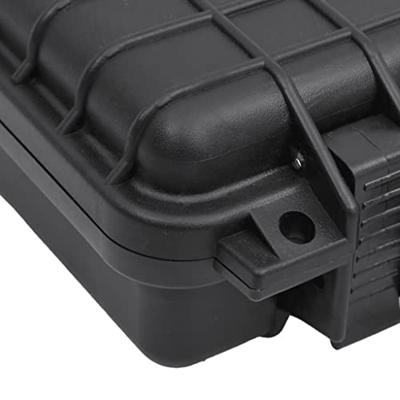 VidaXL Flightcase draagbaar 30x22x10 cm pp zwart - thumbnail
