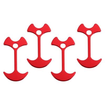 4-delige camping tent Peg pad dek Board Fishbone nagel anker tent Peg winddicht tent touw Nail vloer outdoor reizen haak