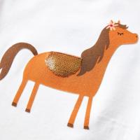 Kindershirt met lange mouwen dierenprint 92 ecru - thumbnail