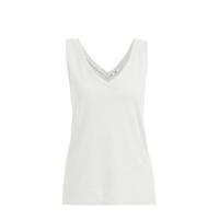 WE Fashion fijngebreide top wit - thumbnail