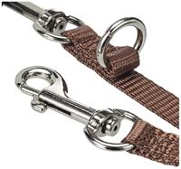 Nobby Trainingsriem Classic, 2 m x 10 mm, Bruin - thumbnail
