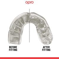 Opro 790000 Instant Custom Dentist Fit Mouthguard - Black-White - JR - thumbnail