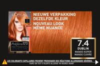 L&apos;Oréal Paris Preference 7.40 Mango Intens Koperblond - thumbnail