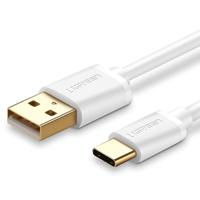 UGREEN 3A Max Output USB to USB-C / Type-C PVC Fast Charging Sync Data Cable Length: 1.5m (White) - thumbnail