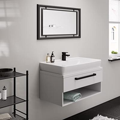 Hansgrohe Wastafelmengkraan Vernis Shape Eengreeps 70 CoolStart Zinc Met Trekwaste Mat Zwart