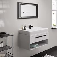 Hansgrohe Wastafelmengkraan Vernis Shape Eengreeps 70 CoolStart Zinc Met Trekwaste Mat Zwart - thumbnail