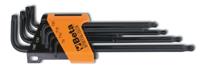 Beta ?8-delig set haakse stiftsleutels, met Torx® profiel en kogelkop. Lange uitvoering. 97BTXL/SC8 - 000970364 - thumbnail