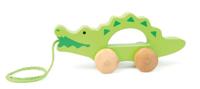 Hape Houten trekdier krokodil 19 cm groen - thumbnail