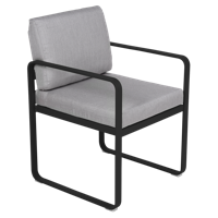 Fermob Bellevie dining armchair tuinstoel Liquorice - Flannel - thumbnail