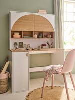 Bureau voor kinderen met opbergruimte LIGNE ROMA wit - thumbnail