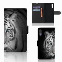 Sony Xperia XZ | Sony Xperia XZs | Telefoonhoesje | Met pasjeshouder | Tijger - thumbnail