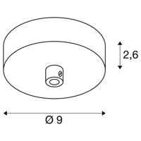 SLV FITU 1004745 Plafondrozet Wit - thumbnail