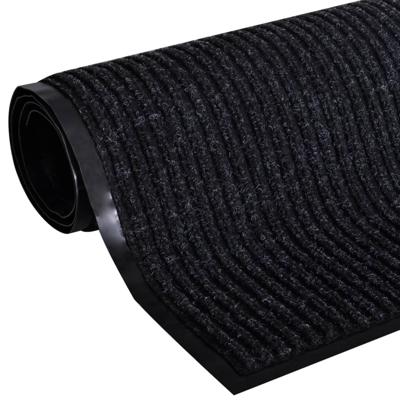 VidaXL Deurmat 117x220 cm pvc zwart VidaXL Deurmat 117x220 cm pvc zwart