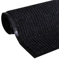 VidaXL Deurmat 117x220 cm pvc zwart - thumbnail