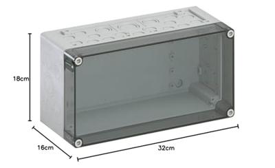 Spelsberg AKi 1-t Installatiebehuizing 300 x 150 x 132 Polycarbonaat Grijs 1 stuk(s)