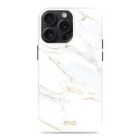 MIO White Marble Magsafe Compatible for iPhone 15 Pro - thumbnail