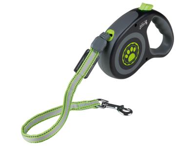 zoofari Uitrolbare riem (Groot, Groen/geel) zoofari Uitrolbare riem (Groot, Groen/geel)