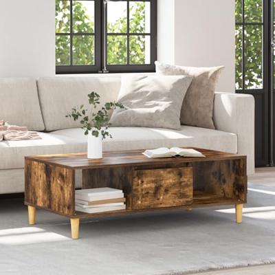 met opslag met de deur Gerookt eiken 103.5 x 60 x 35 cm Bewerkt hout
