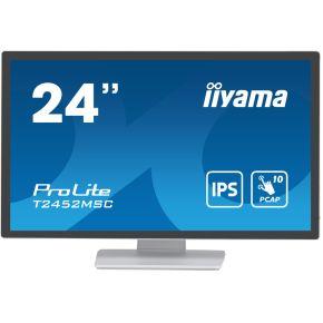 Iiyama 24 WHITE Bonded PCAP Touchscreen monitor Energielabel: E (A - G) 60.5 cm (23.8 inch) 1920 x 1080 Pixel 16:9 14 ms HDMI, DisplayPort, USB-A 3.1 Gen 1 IPS