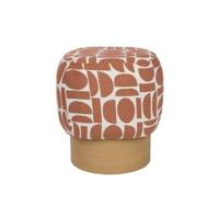 Housecraft Living Cyril Poef| Krukje Terra Rood - thumbnail