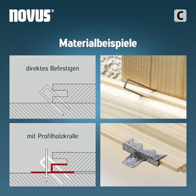 Novus Tools 042-0803 Nieten met smalle rug Type 4 1000 stuk(s) Afm. (l x b) 23 mm x 6.1 mm