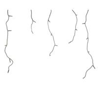 Led fonkel icicleverlichting 119 lampjes zwart - thumbnail