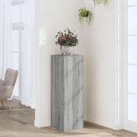 Plantenstandaard 33x33x100 cm bewerkt hout grijs sonoma eiken - thumbnail
