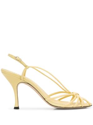 Victoria Beckham strappy 100mm sandals - NEUTRALS