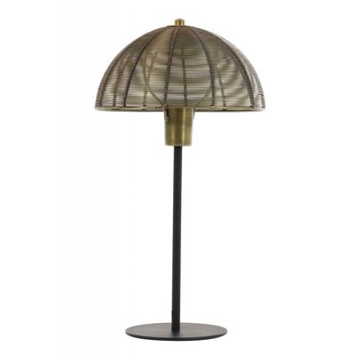 Light & Living Tafellamp 'Klobu' 35cm, antiek brons+mat zwart