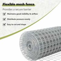 VidaXL Hek met paal zilver 1,2 x 10 m staal en pvc - thumbnail