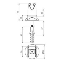 DEHN LH DG 8 H20 HS5X50 KD8 V2A GR Overspanningsveilig bevestigingselement 1 stuk(s) - thumbnail