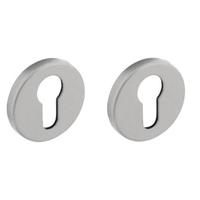 Intersteel Set van 2 cilinderrozettenTira rond aluminium - 0082.309087 - thumbnail