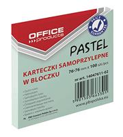 OFFICE products memoblok Pastel, ft 76 x 76 mm, 100 vel, pastelgroen - thumbnail