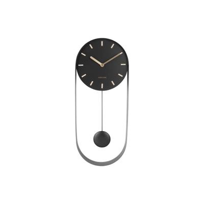 Karlsson Wandklok PendulumCharm zwart - Ø 20 x 50cm - KA5822BK