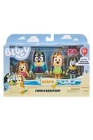 Miniatuurbeeldjes - MOOSE TOYS - De familie op het strand (4 beeldjes) - Bluey - thumbnail