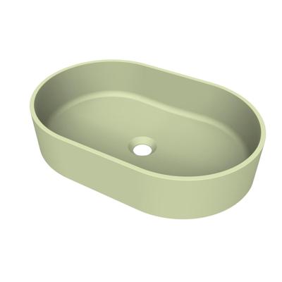 Arcqua Case waskom - ovaal - 55x36cm - mat pastel groen WAS707714