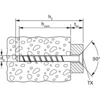 Fischer 536884 Betonschroef 10 mm 65 mm TX 50 stuk(s) - thumbnail