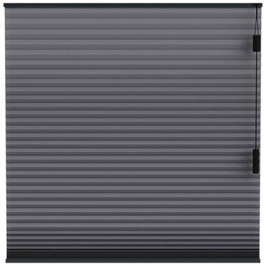 Fenstr plisségordijn Montreal dubbel 25mm verduisterend - antraciet (20714) - Leen Bakker