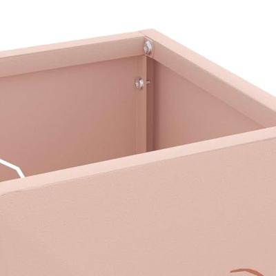 VidaXL Paraplu standaard met opslag roze 15,5 x 15,5 x 49 cm metaal VidaXL Paraplu standaard met opslag roze 15,5 x 15,5 x 49 cm metaal