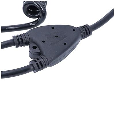 AS Schwabe 70433 Spiraalkabel 2 m / 4 m Zwart 1 stuk(s)