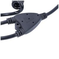 AS Schwabe 70433 Spiraalkabel 2 m / 4 m Zwart 1 stuk(s) - thumbnail