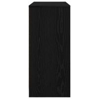 Dressoir 85x34x76 cm spaanplaat zwart eikenkleurig - thumbnail
