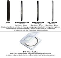 B&W 007 Beschermfilter, Clear Filter (39mm, T-Pro, Titan-Finish, MRC Nano, 16x veredeld, super Slim, Premium) - thumbnail