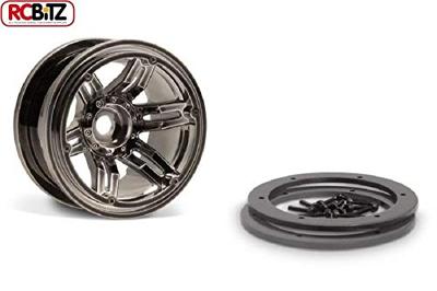 Axial 2.2 Rockster Beadlocks (Black Chrome) (AX8095)