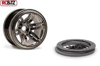 Axial 2.2 Rockster Beadlocks (Black Chrome) (AX8095) - thumbnail